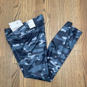 Nike Dri-FIT One Womens Mid-Rise Camo Leggings Thunder Blue DD4559-437 Sz SM